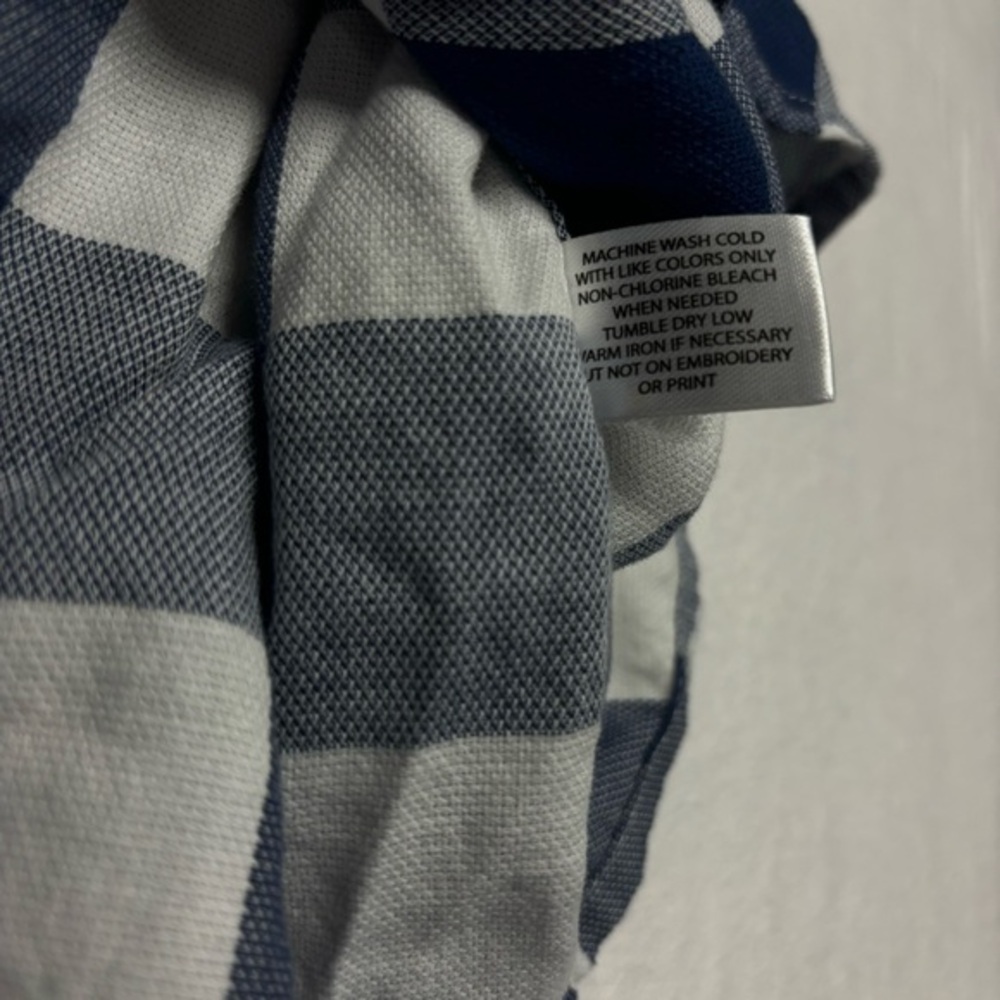 U.S. Polo Assn. Men's Button Down Short Sleeve Pocket Blue Plaid Shirt L - Picture 5 of 7
